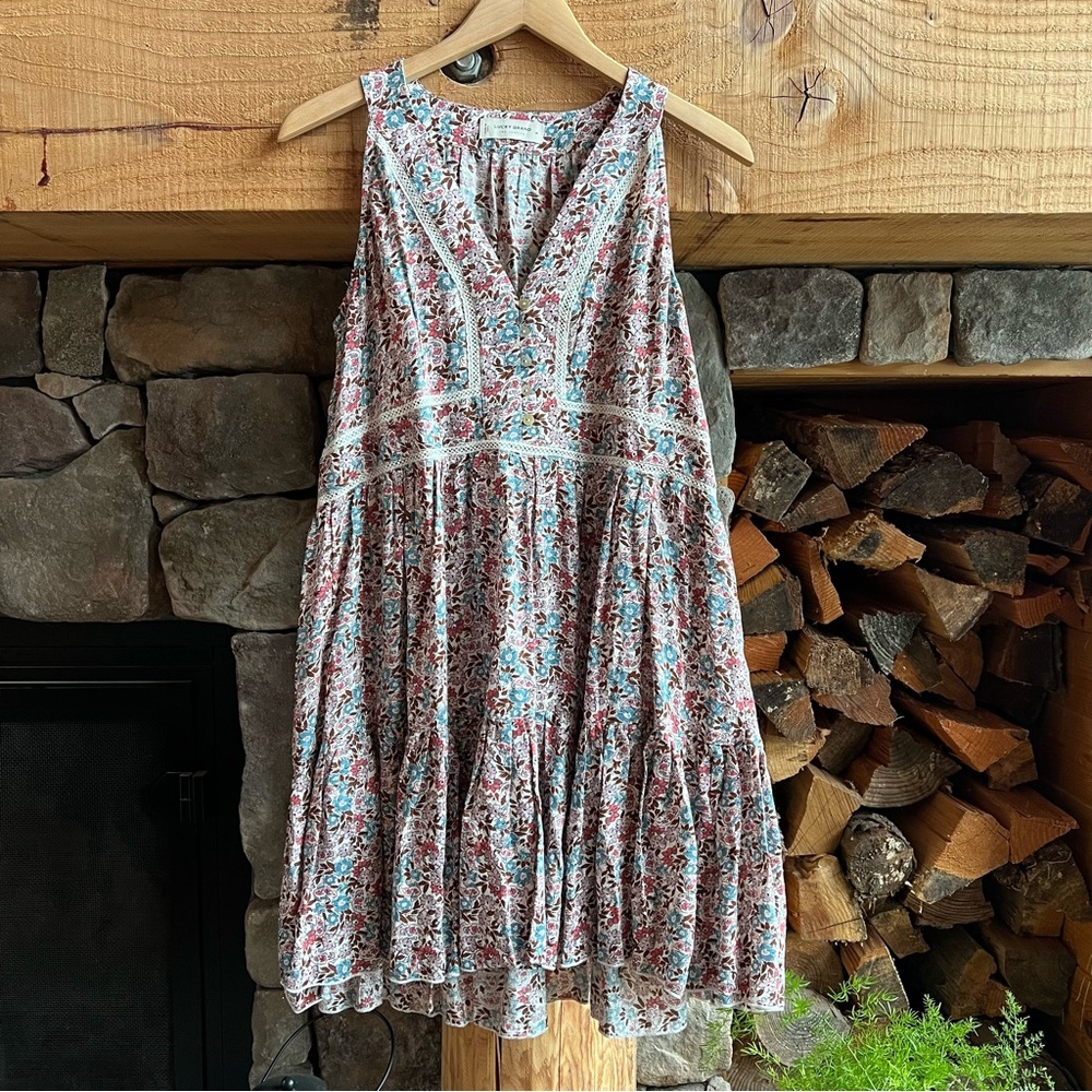 Lucky Brand floral sleeveless dress
